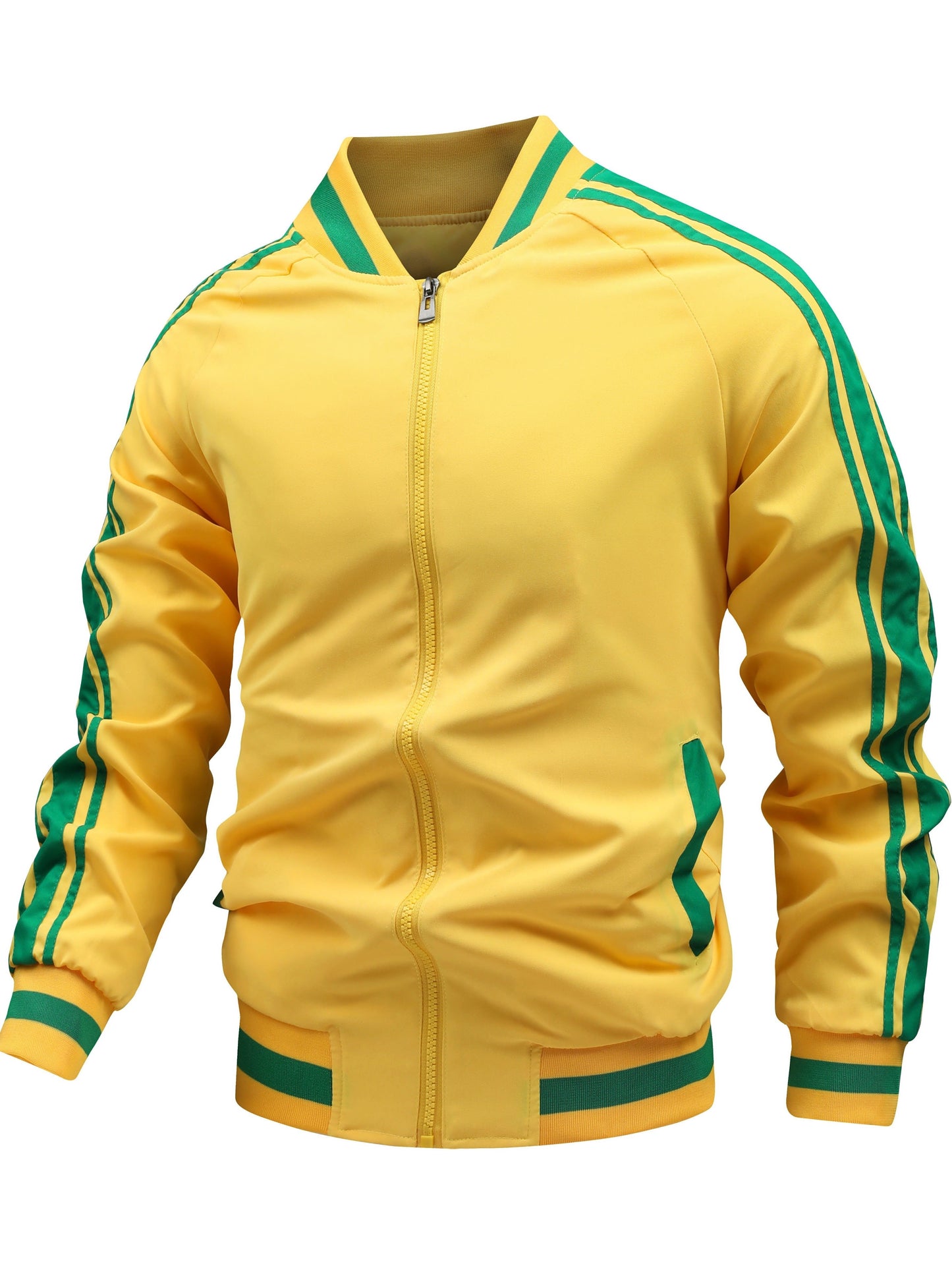 Thoren™ – Striped Zip-Up Sports Jacket