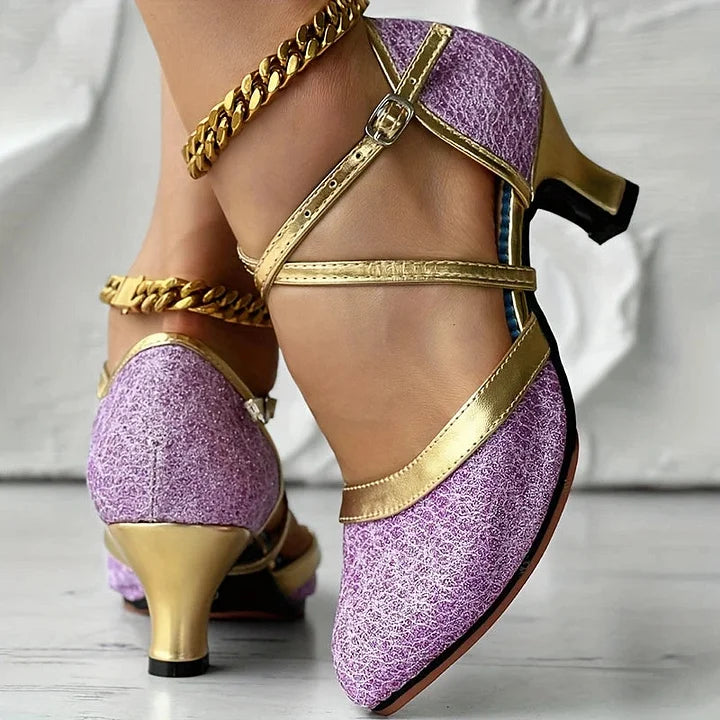 Taleia - Elegant Chunky Heel Sandal