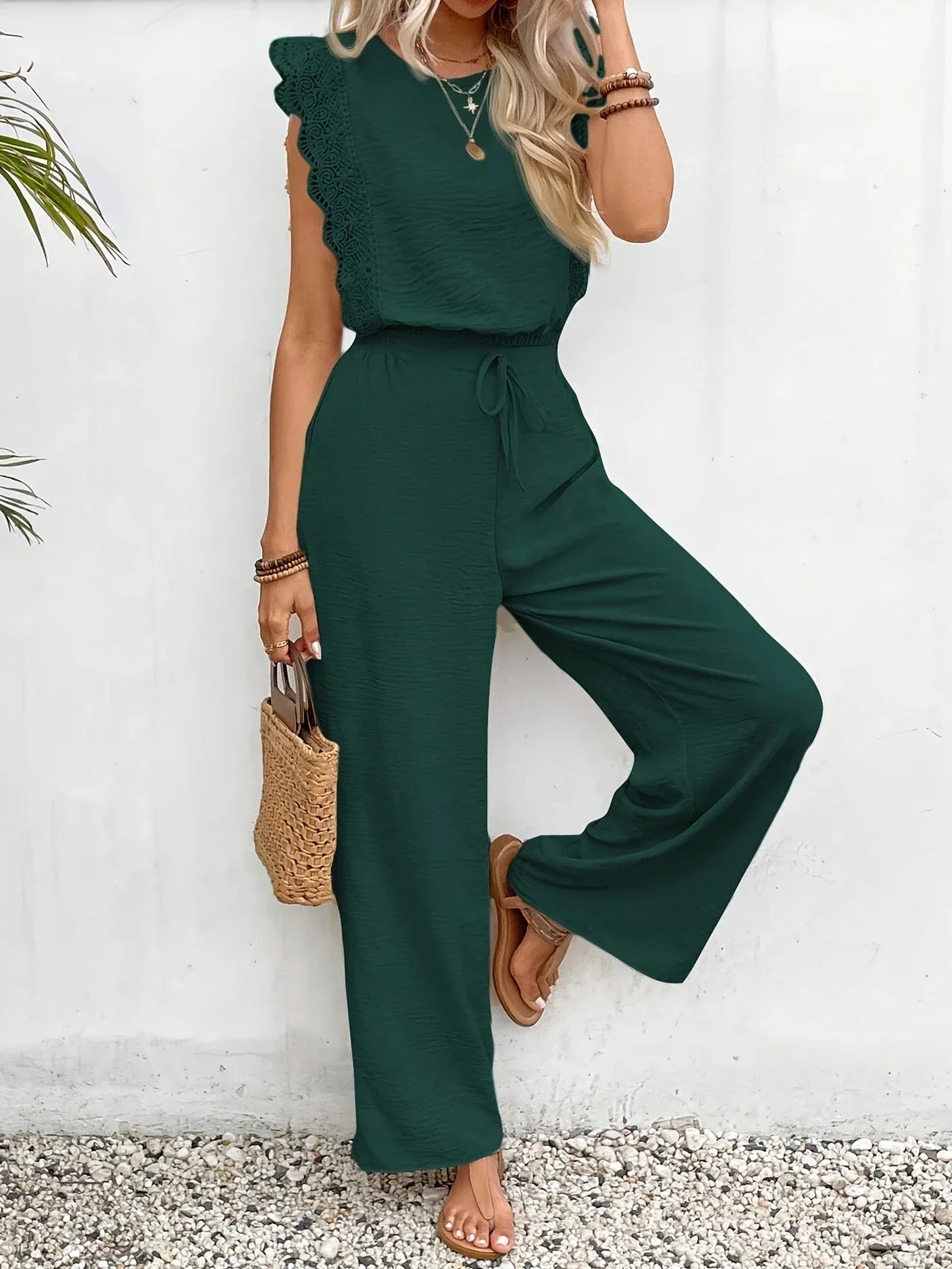 Evelyn™ | Chic Lace-Trimmed Lounge Set