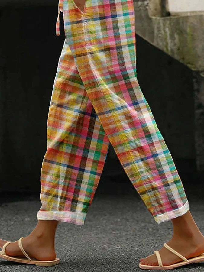 Zoe™ | Classic Comfortable Checkered Pants