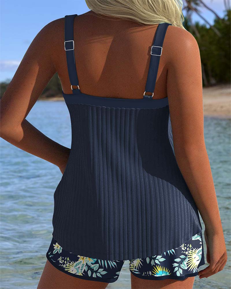 Elvia™ | Coastal Charm Tankini Set
