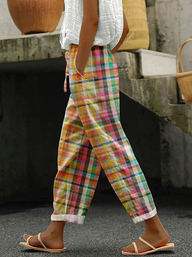Zoe™ | Classic Comfortable Checkered Pants