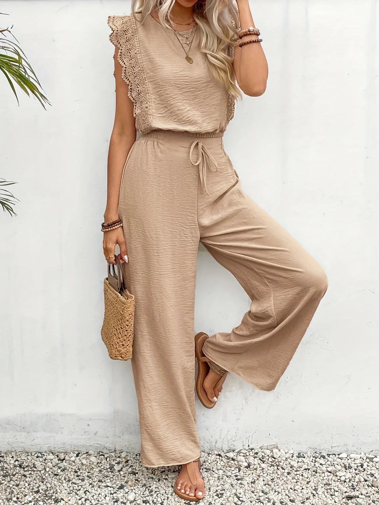 Evelyn™ | Chic Lace-Trimmed Lounge Set