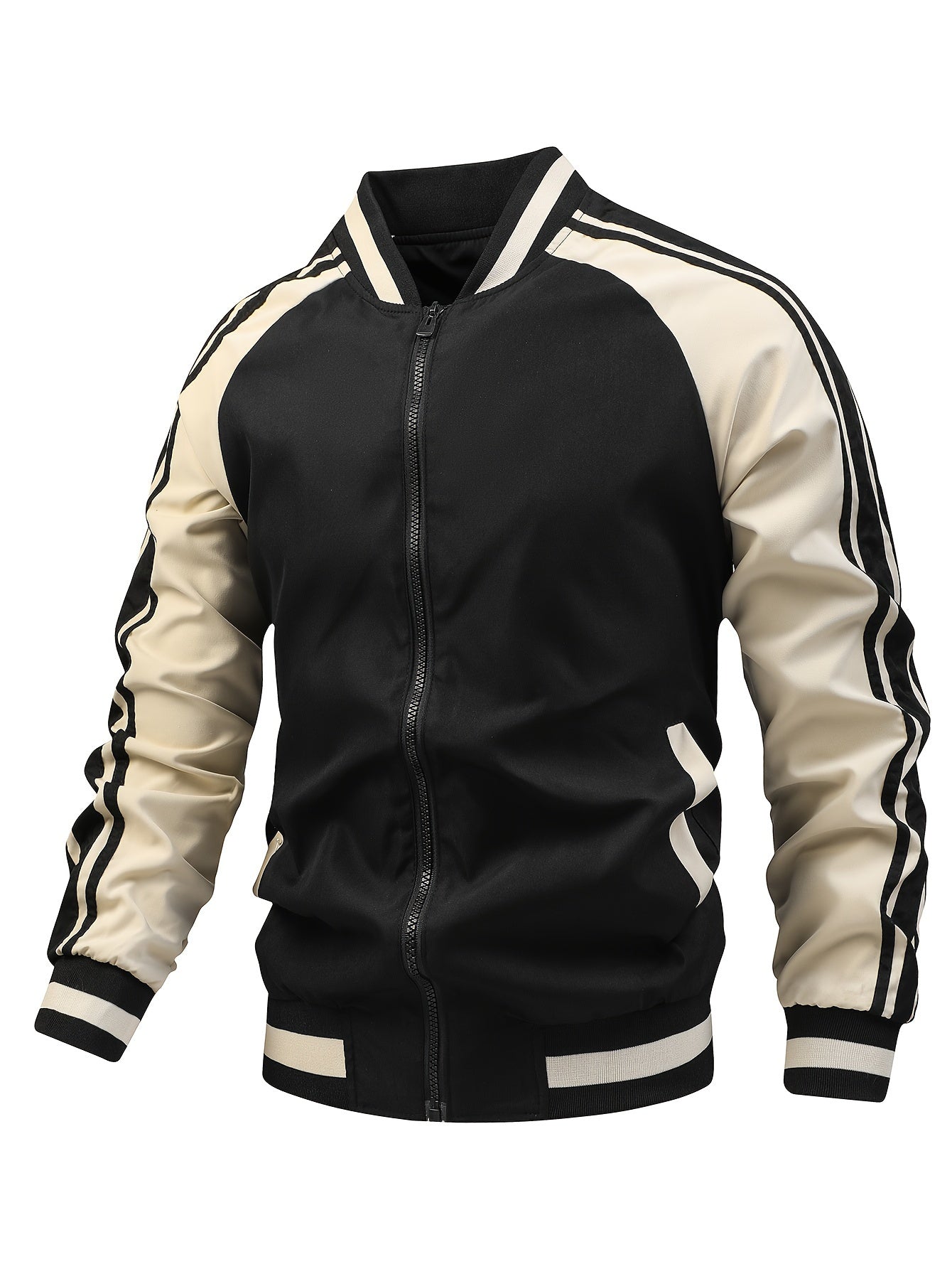 Thoren™ – Striped Zip-Up Sports Jacket