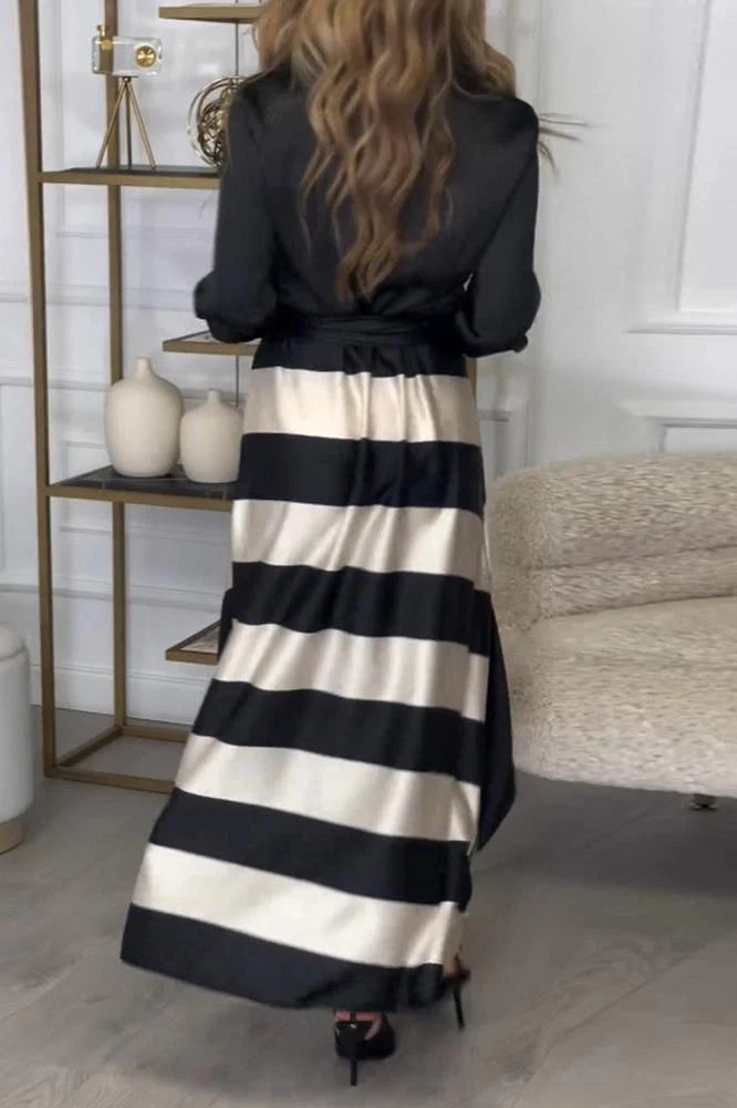 Vienna | Striped Maxi Dress