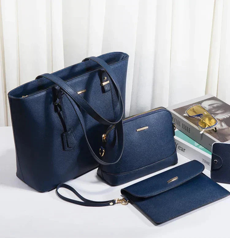 Ashley™ | 3-in-1 Luxe Leather Handbag Set