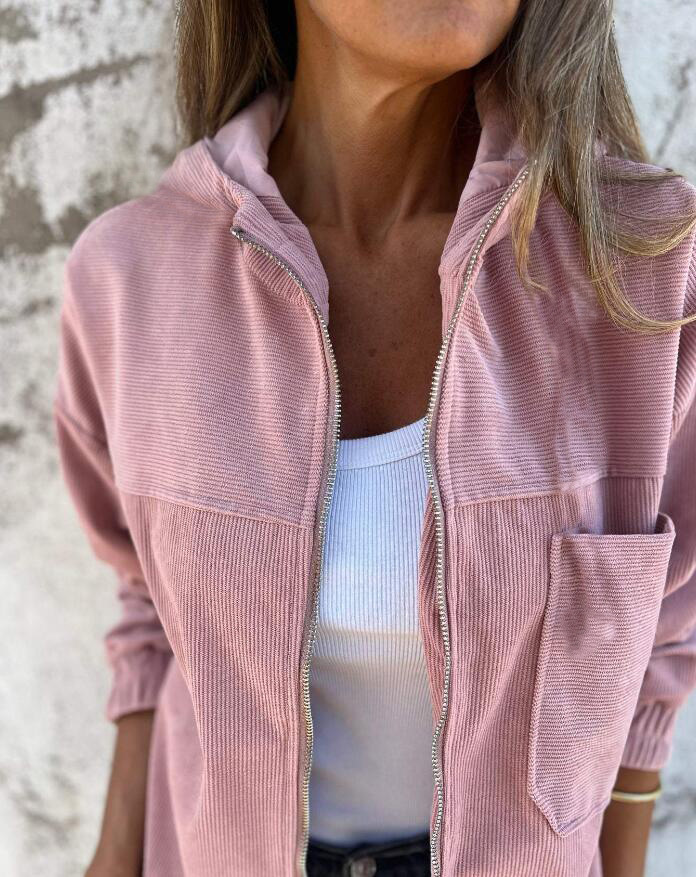 LENIA | HOODED JACKET WITH ZIPPER