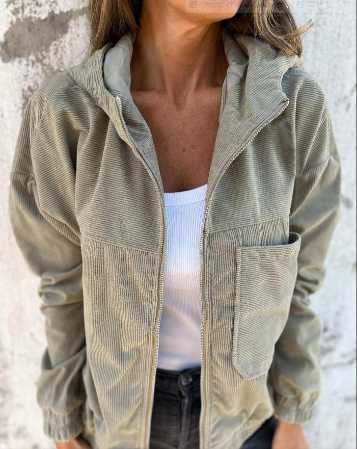 LENIA | HOODED JACKET WITH ZIPPER