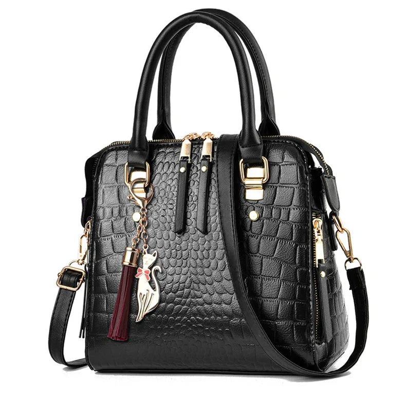Harah™ | Crocodile-Textured Luxe Leather Bag