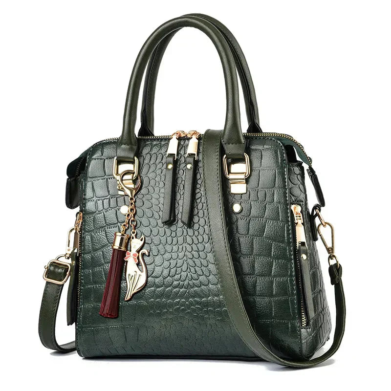 Harah™ | Crocodile-Textured Luxe Leather Bag