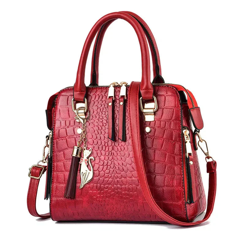 Harah™ | Crocodile-Textured Luxe Leather Bag