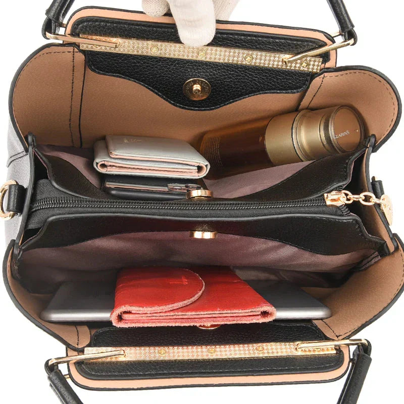 Nica™ | Multi-Layer Luxe Leather Handbag