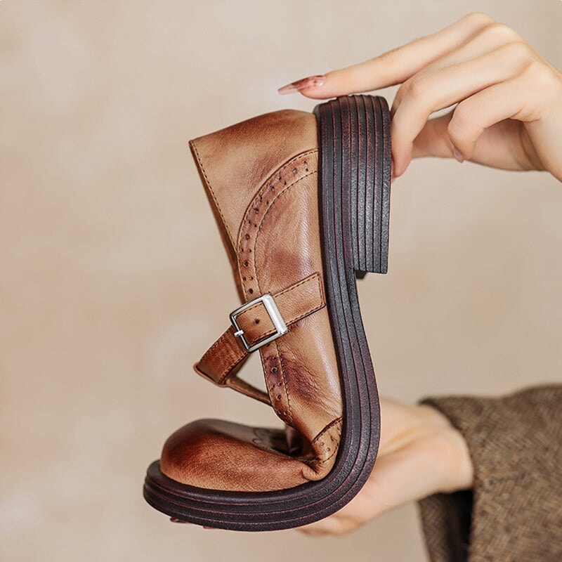 Althea™ | Vintage Luxe Leather Shoes