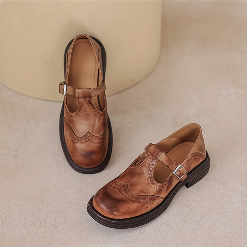Althea™ | Vintage Luxe Leather Shoes