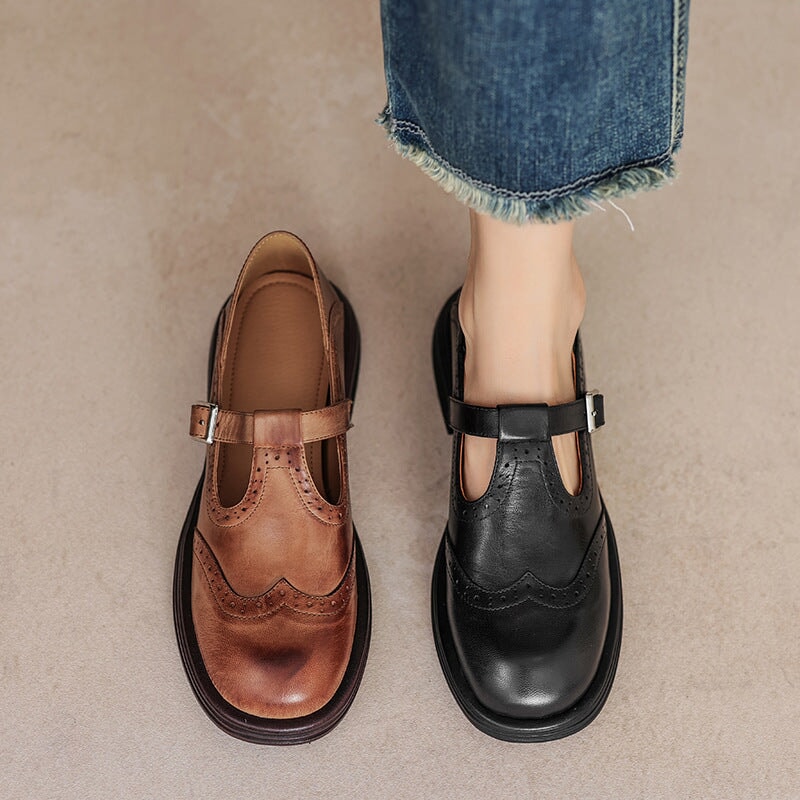 Althea™ | Vintage Luxe Leather Shoes
