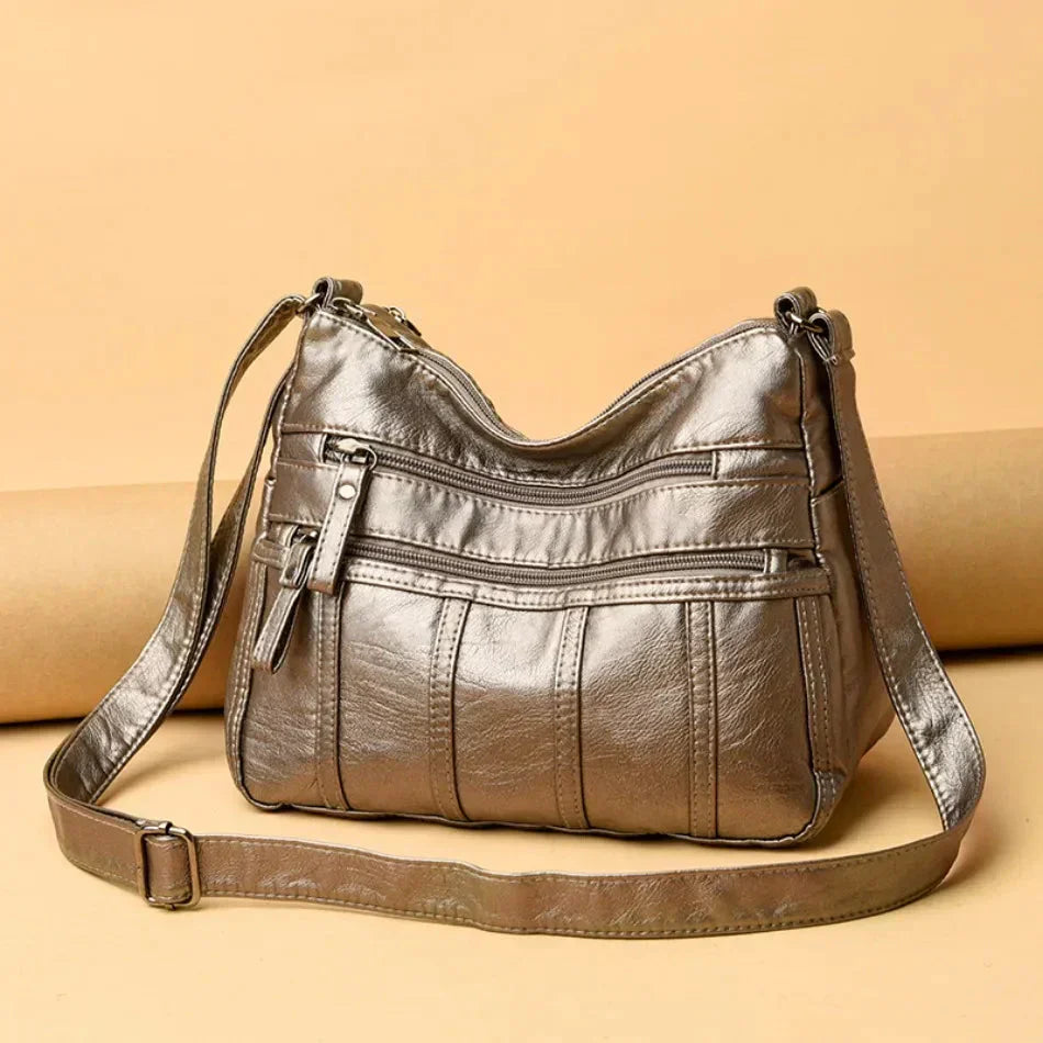 Cheska™ | Vintage Casual Luxe Leather Bag