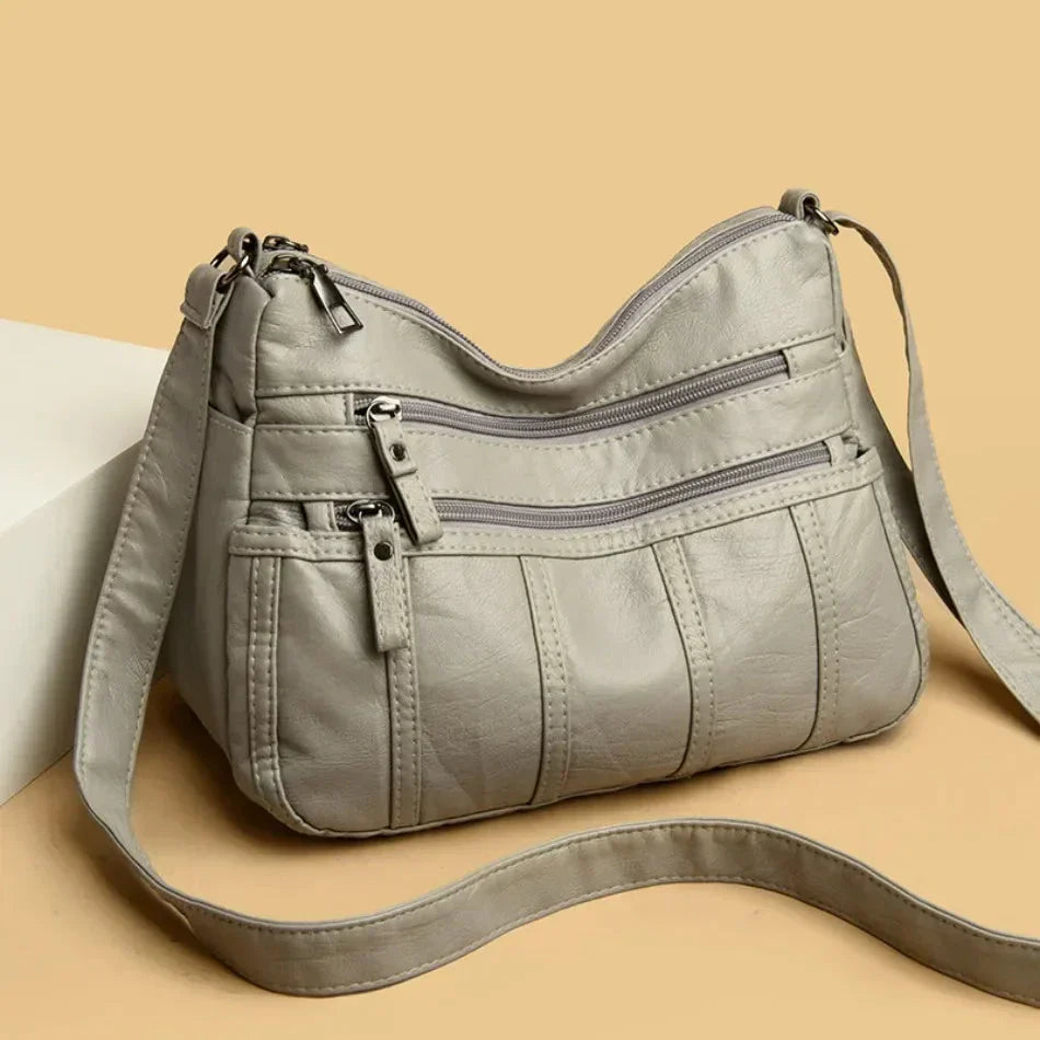 Cheska™ | Vintage Casual Luxe Leather Bag
