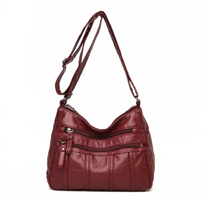 Cheska™ | Vintage Casual Luxe Leather Bag