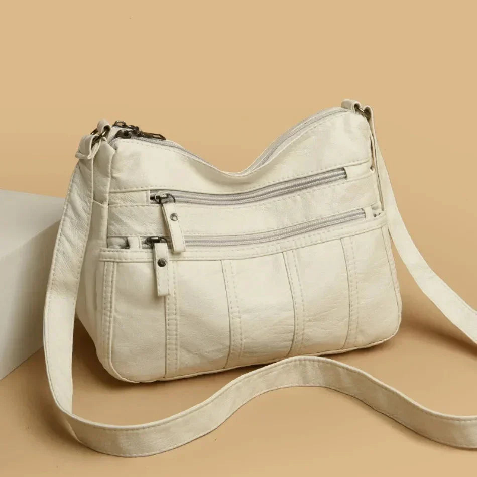 Cheska™ | Vintage Casual Luxe Leather Bag