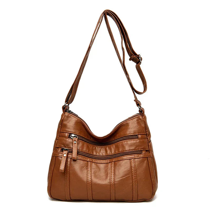 Cheska™ | Vintage Casual Luxe Leather Bag