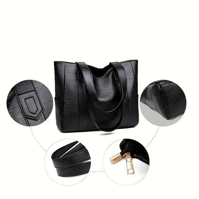 Saylor™ | Classic Leather Tote Bag