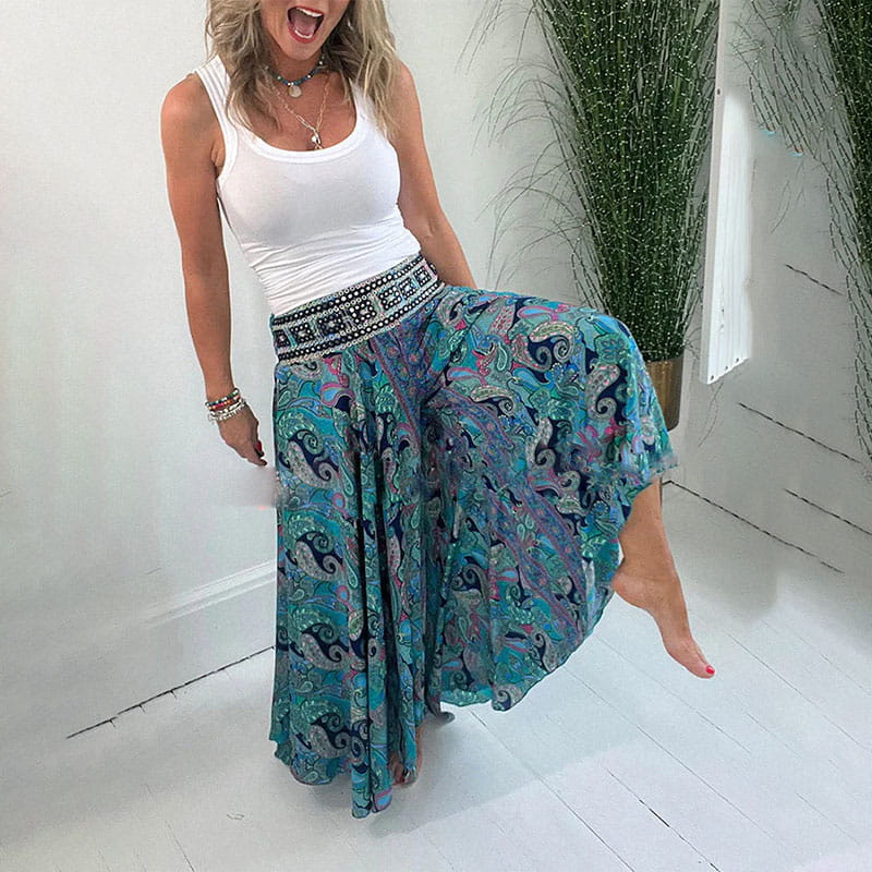 Gail™ | Elegant Bohemian Wide-Leg Pants