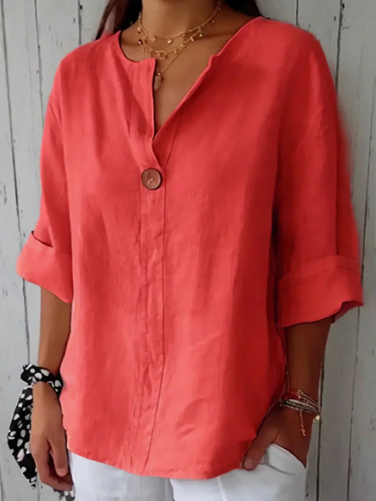 Aira™ | Effortless Luxe V-Neck Blouse