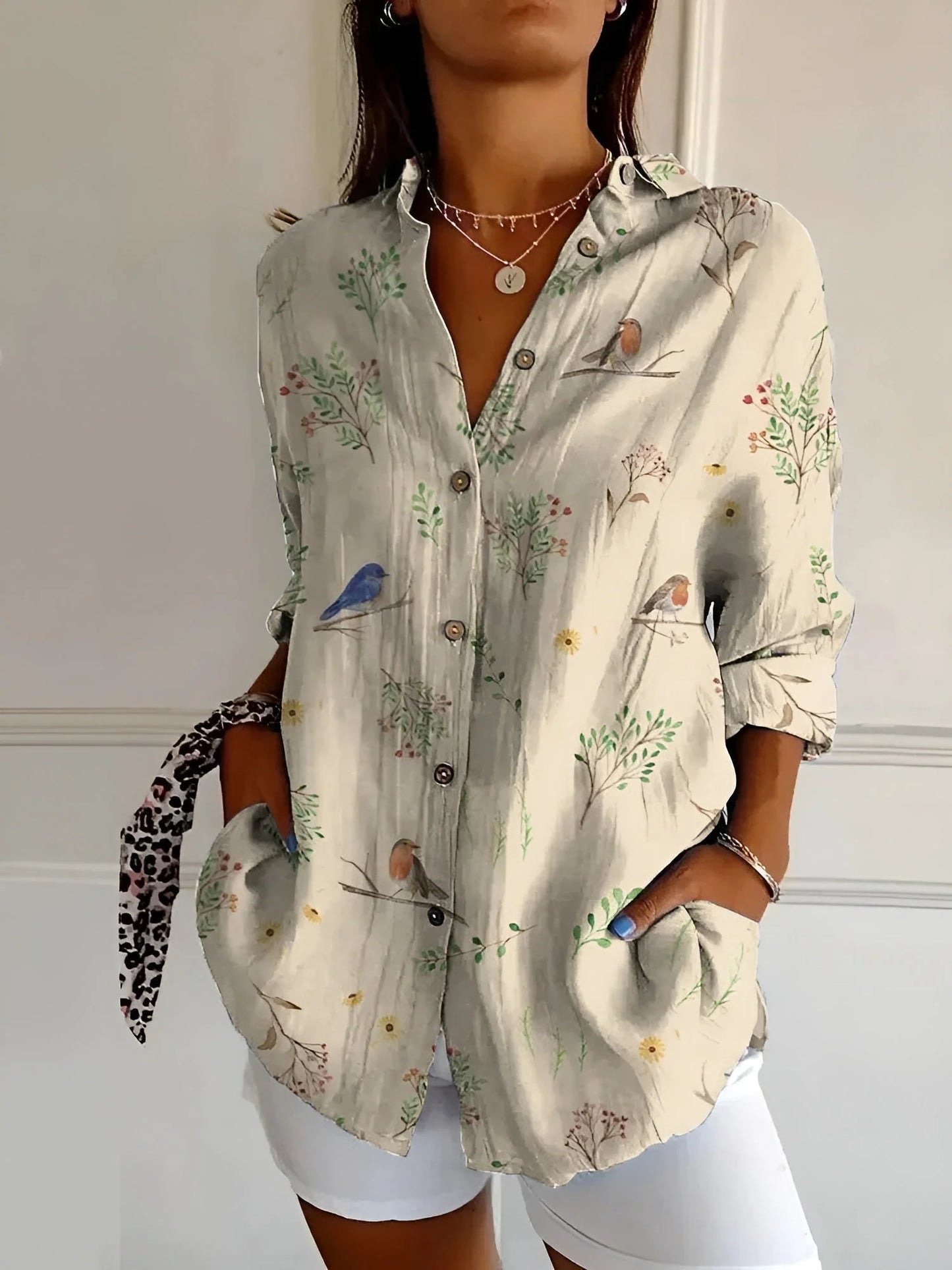 LYSSA | FLORAL BUTTON-UP BLOUSE