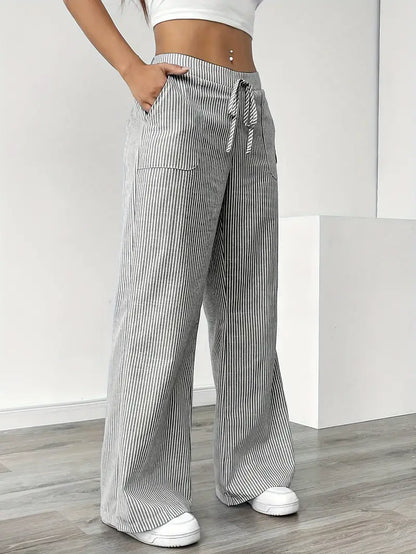 Denise™ | Elegant Corduroy High-Waist Pants