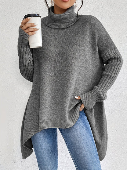 Tahlia - Casual Asymmetrical Hem Hooded T-Shirt