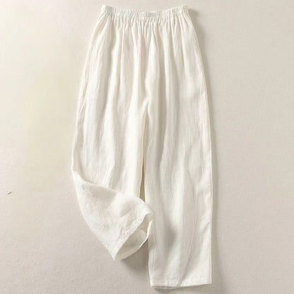 Sandra™ | Elegant Linen-Blend High-Waist Pants