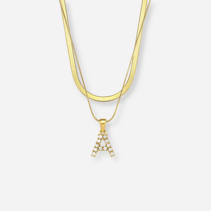 Double Letter Necklace