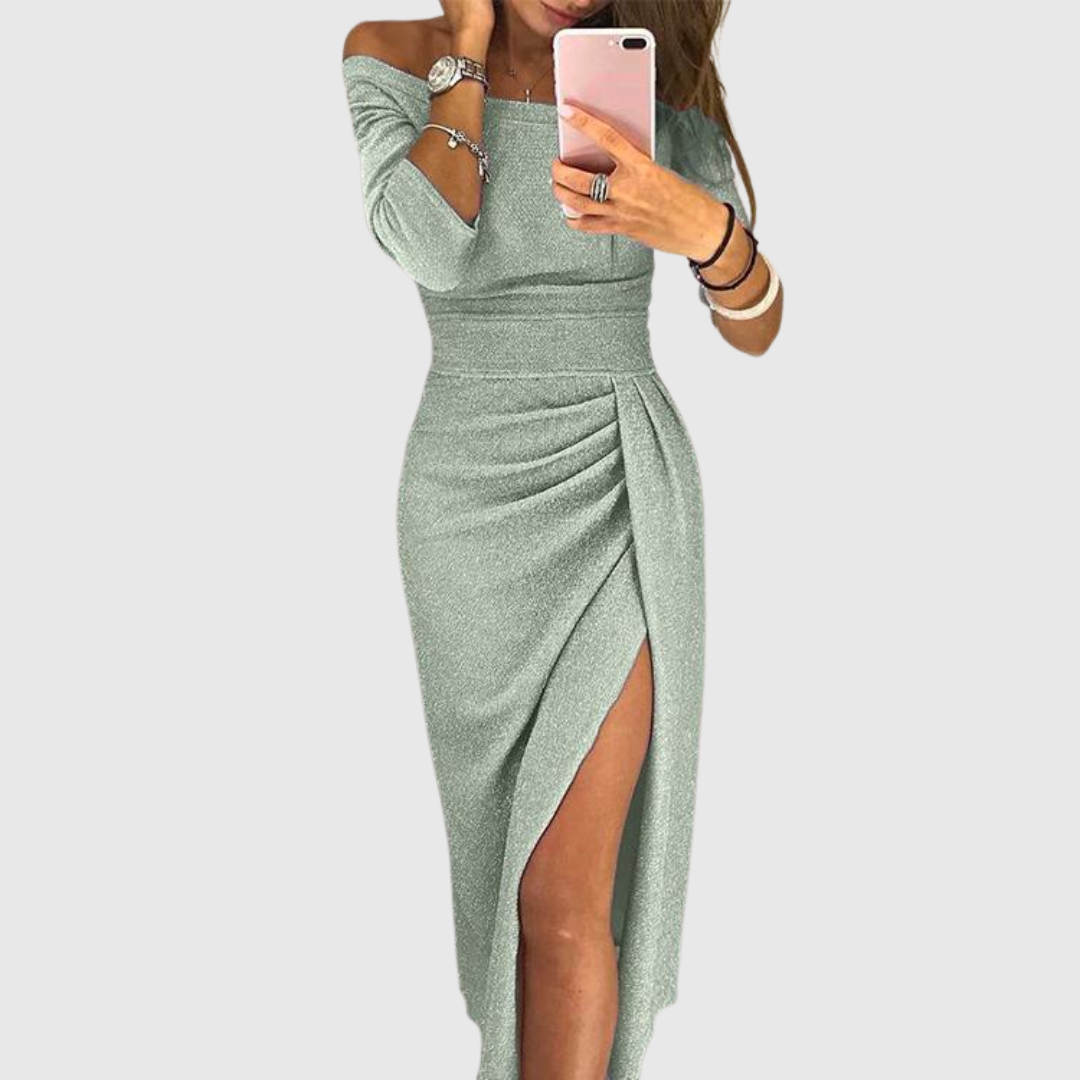Evalora - Elegant Casual Midi Dress