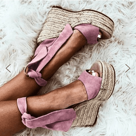 Serena Sky Espadrille Wedges