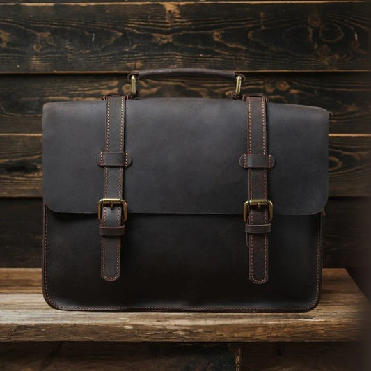 Leather Courier Bag | NAMUR