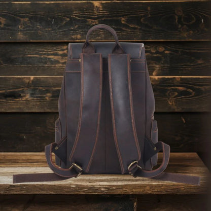 Leather Drawstring Backpack | FLAM