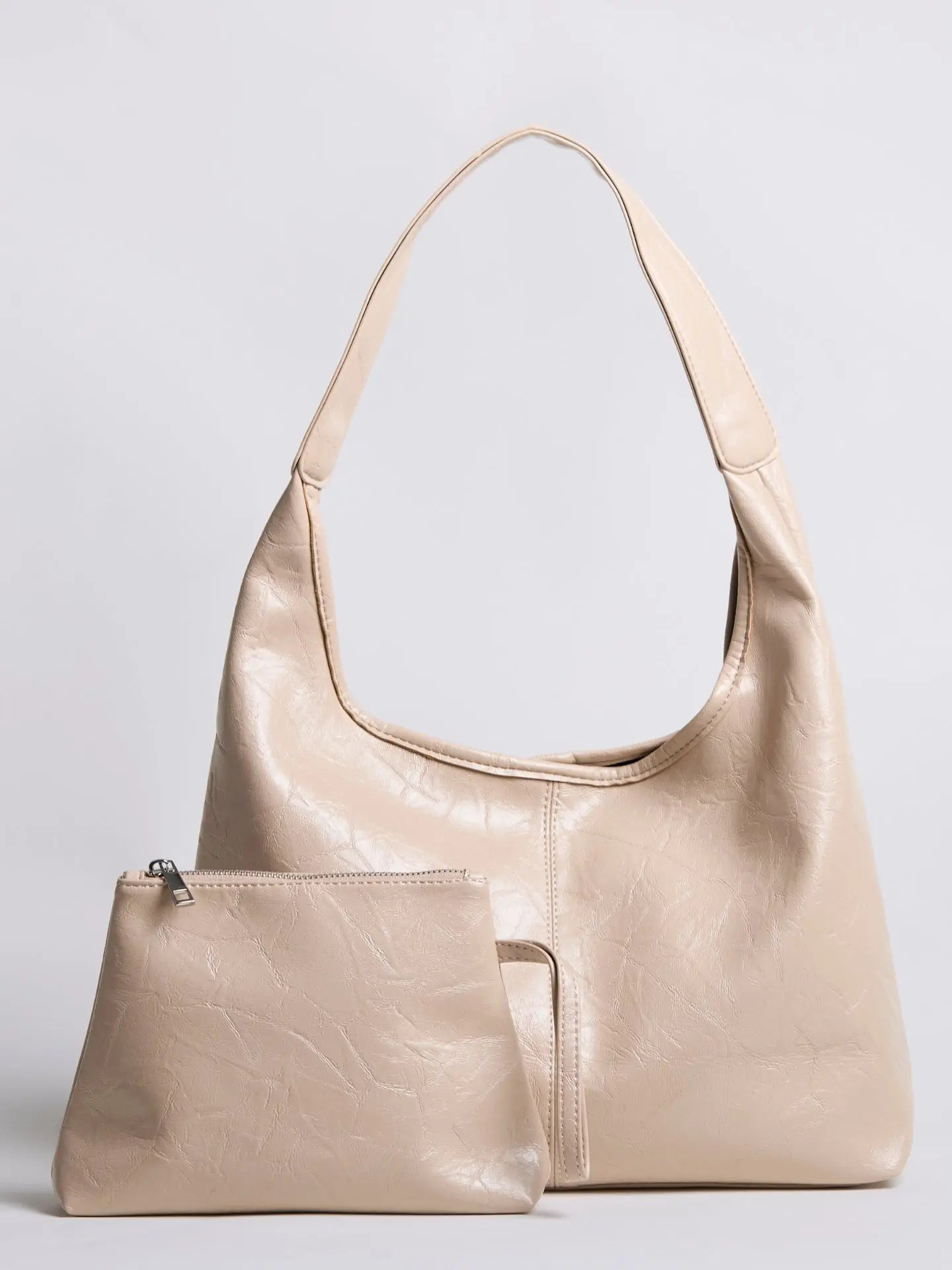 YAYA Distressed Leather Tote