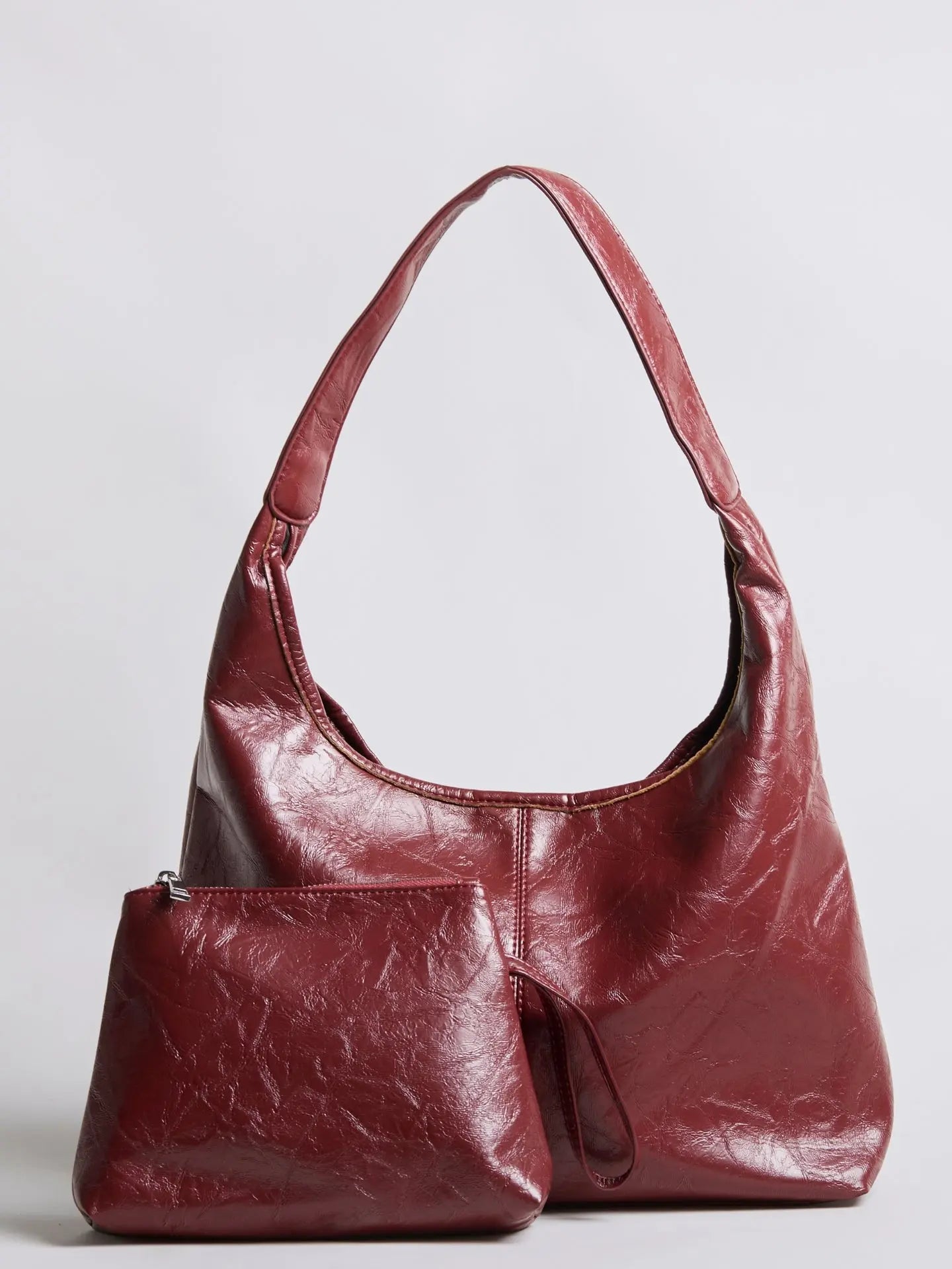 YAYA Distressed Leather Tote