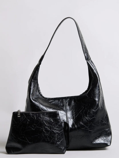 YAYA Distressed Leather Tote