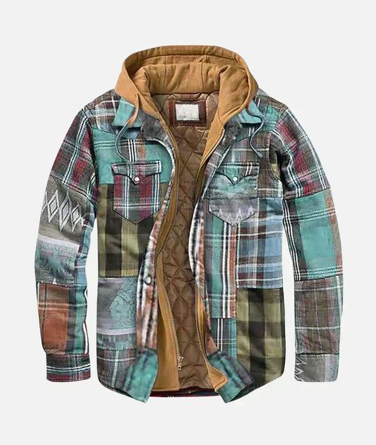 Alain™ – Plaid Patchwork Jacket