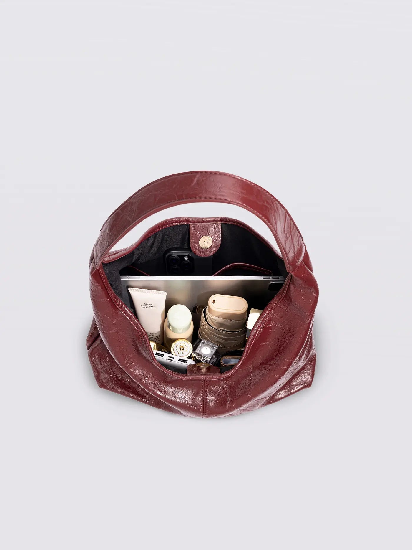 YAYA Distressed Leather Tote