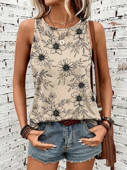 Helen™ | Breezy Floral Sleeveless Top