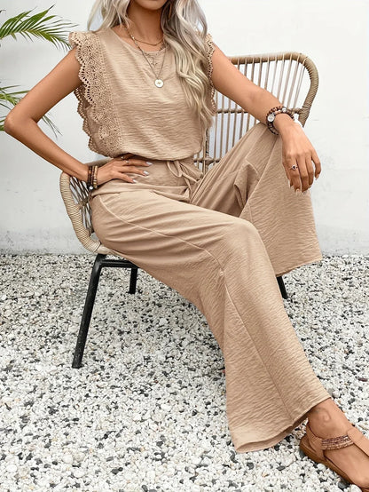 Evelyn™ | Chic Lace-Trimmed Lounge Set