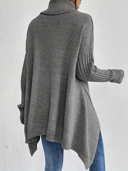 Tahlia - Casual Asymmetrical Hem Hooded T-Shirt
