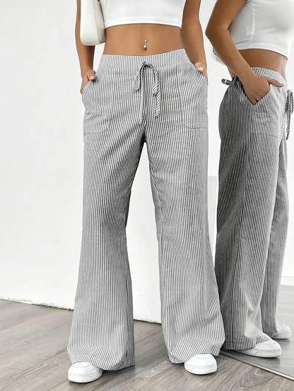 Denise™ | Elegant Corduroy High-Waist Pants
