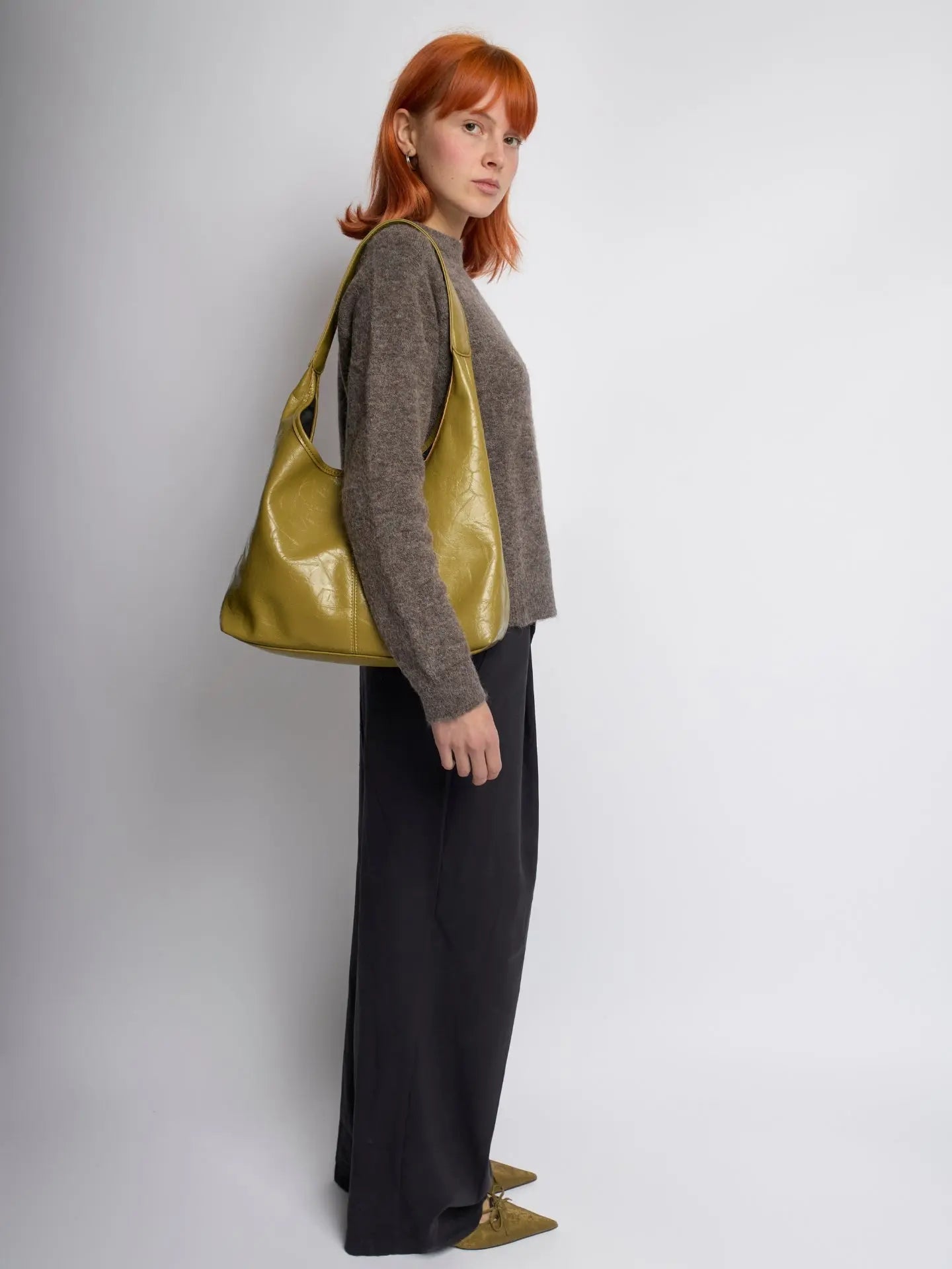 YAYA Distressed Leather Tote