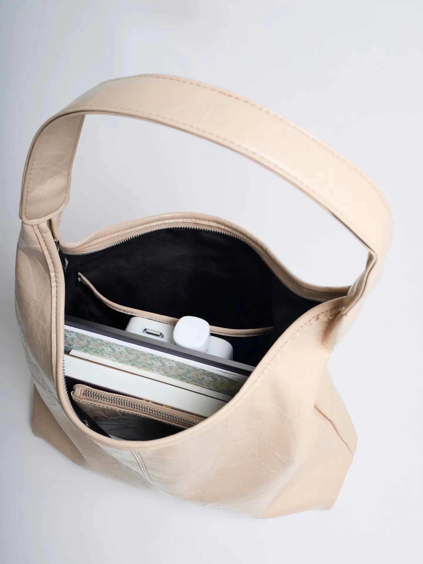 YAYA Distressed Leather Tote