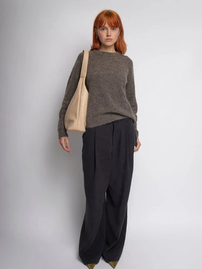 YAYA Distressed Leather Tote