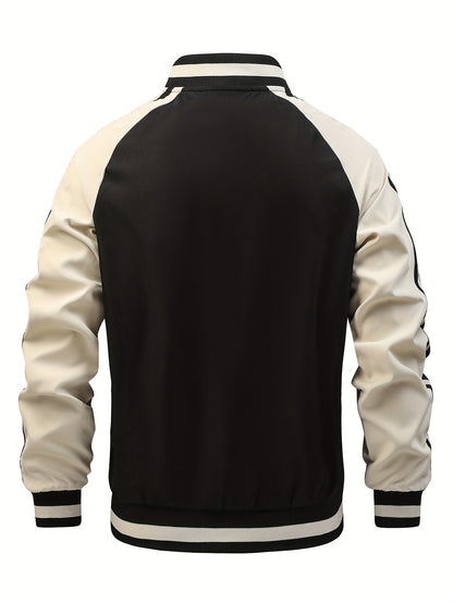 Thoren™ – Striped Zip-Up Sports Jacket