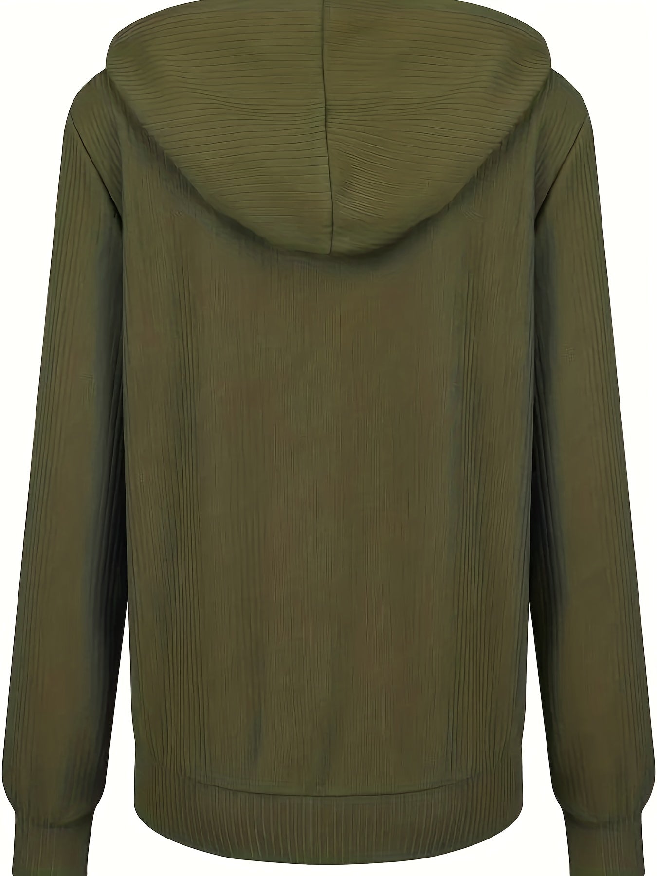Moira - Long Sleeve Zip Up Drawstring Hoodies